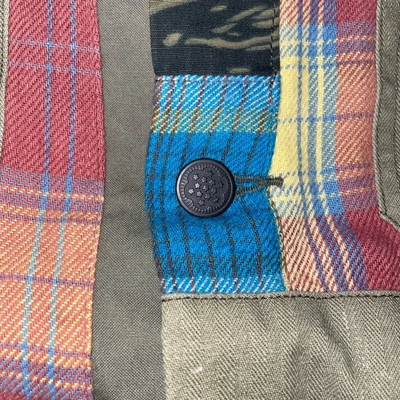 RRL Flannel Patchwork Military Jacket - Picture 5 of 15